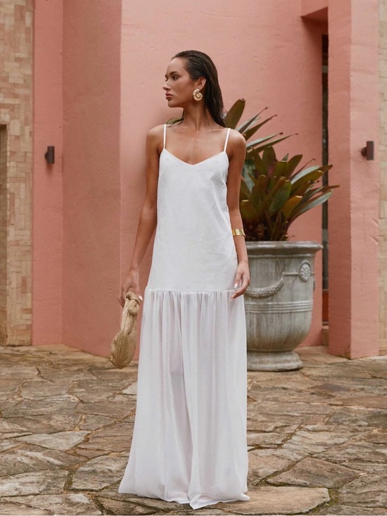 Peppermayo Dresses & Skirts - Peppermayo Heavenly Linen Maxi Dress - White - AU 12 / US 8 (L) - NWOT